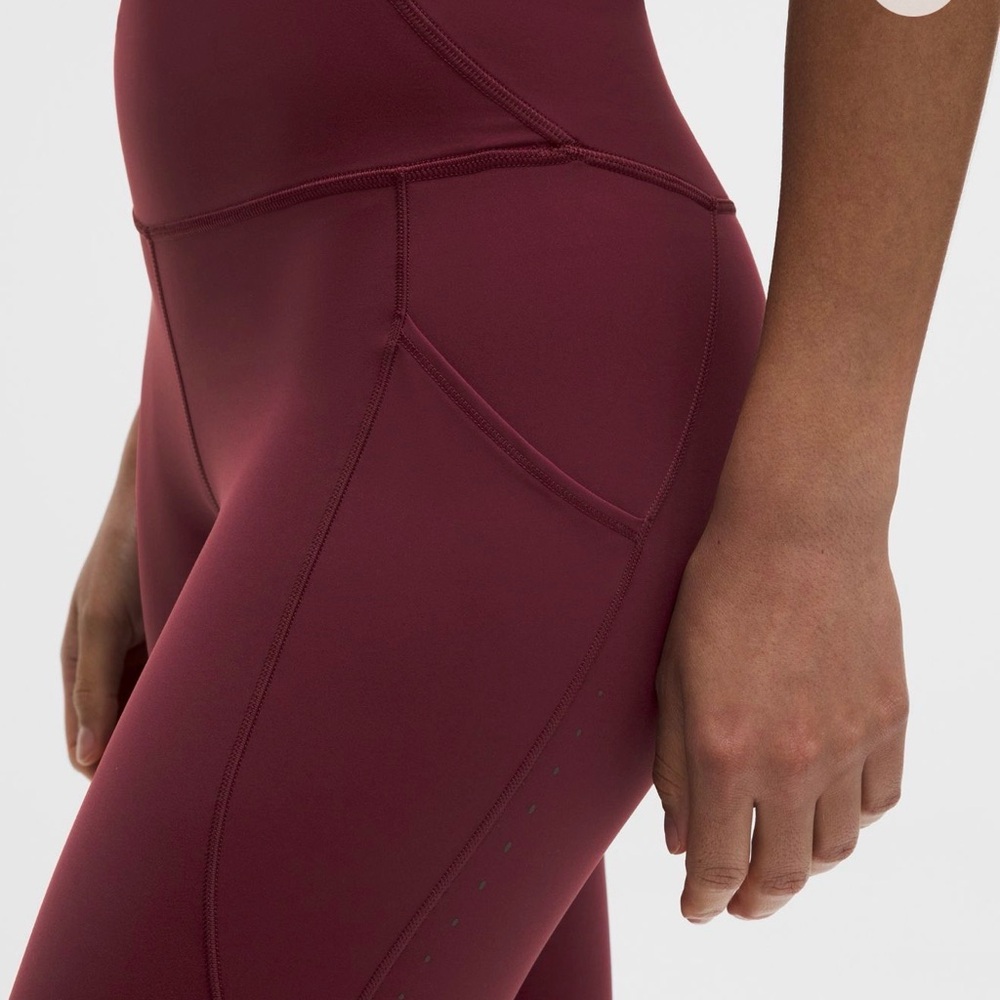 Lululemon Athletica Maroon Leggings
